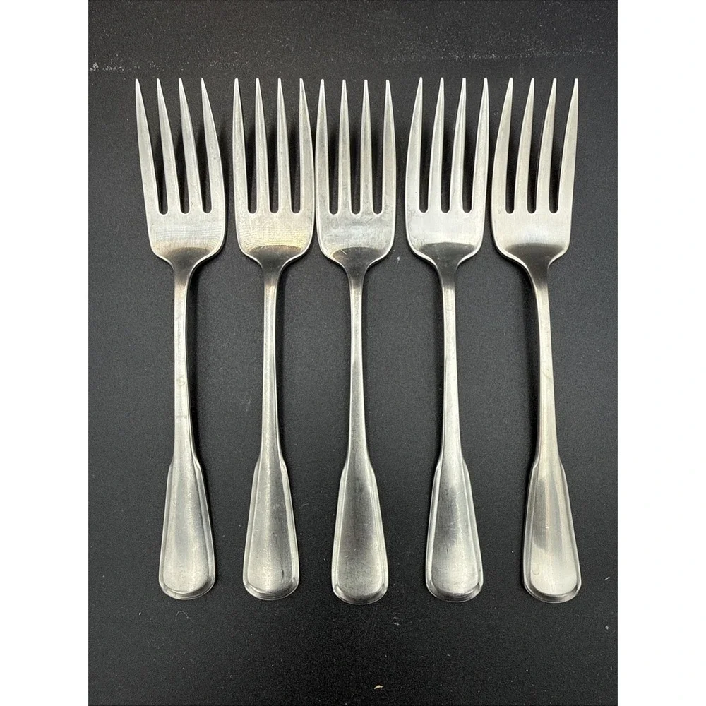 Oneida Stainless 5 Salad Fork Yorktowne SSS 6 1/4 Flatware Traditional